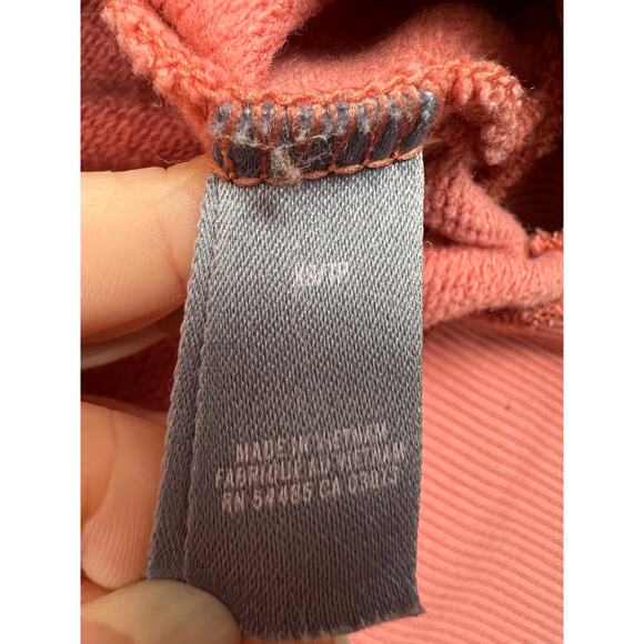 Aerie Pullover Hoodie XS Tall Peach Raglan Sleeve Fleece Sweatshirt - Picture 4 of 8